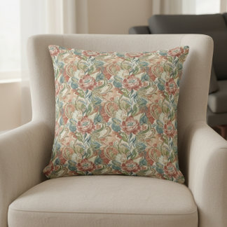 Almofada Decorative Pillow - Ornate Floral & Paisley
