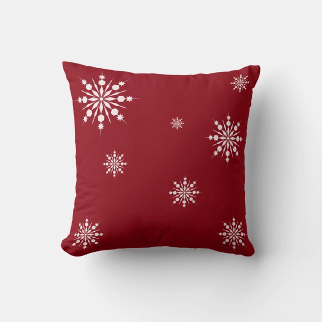Almofada Decorativo Deixá-lo Neve Cristal Floco de Neve Nat (Frente)