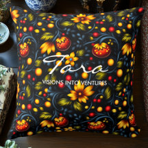 Decorativo Floral Inspirado no Vibrante Khokhloma