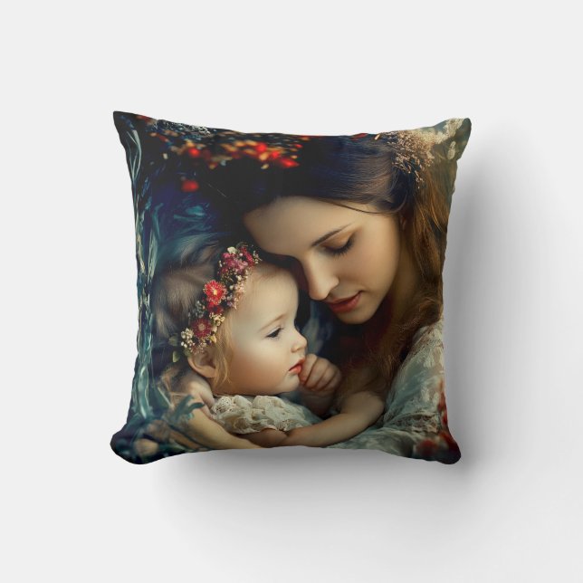 Almofada Dedicação Às Mães (Frente)