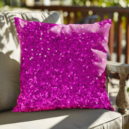 Almofada Deep Pink Glam Faux Glitter Pattern
