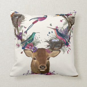 Almofada Deer Birdkeeper, Ninhos De Aves Tropicais