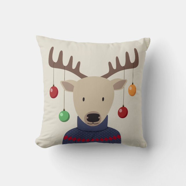 Almofada Deer Christmas (Frente)