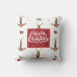 Almofada Deer Christmas idyll Personalizado