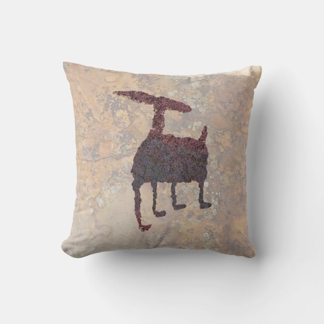 Almofada Deer Petrogliph Rinconada Canyon NM (Frente)