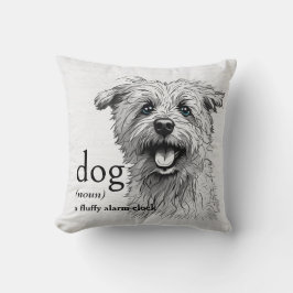 Almofada Definição De Cão Na Madeira De Corte