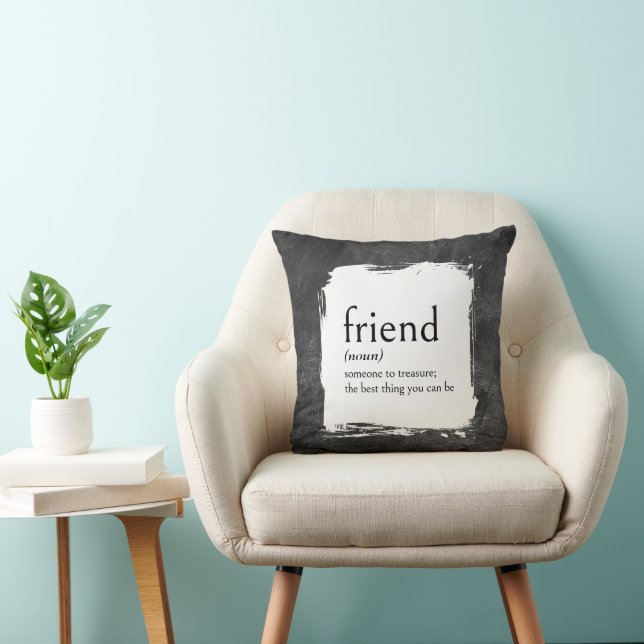 Almofada Definição de dicionário FRIEND (Cadeira)