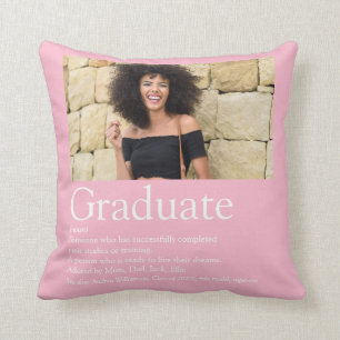 Almofada Definição de Graduada Foto Rosa Menina