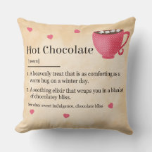 Definição do Dicionário de Chocolate Quente