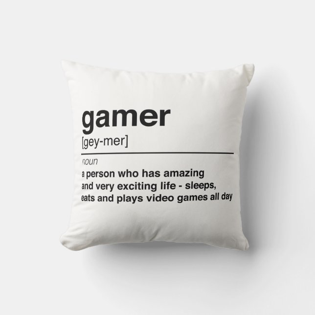 Almofada Definição do Gamer (Frente)