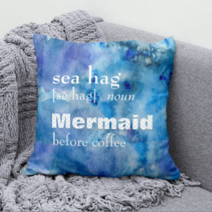 Almofada Definição engraçada do Hag do mar: Sereia antes
