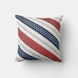 Almofada Degraus de Diagonal no Dia da Independência Geomét