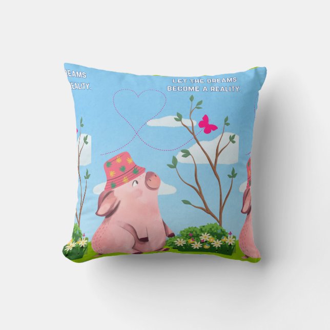 Almofada deixa a citação do sonho (Frente)