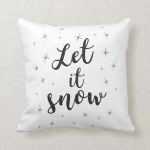 Almofada Deixais lhe para nevar; Decoração do Natal