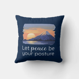 Almofada Deixe a paz ser sua postura Sunset Mountain Home D