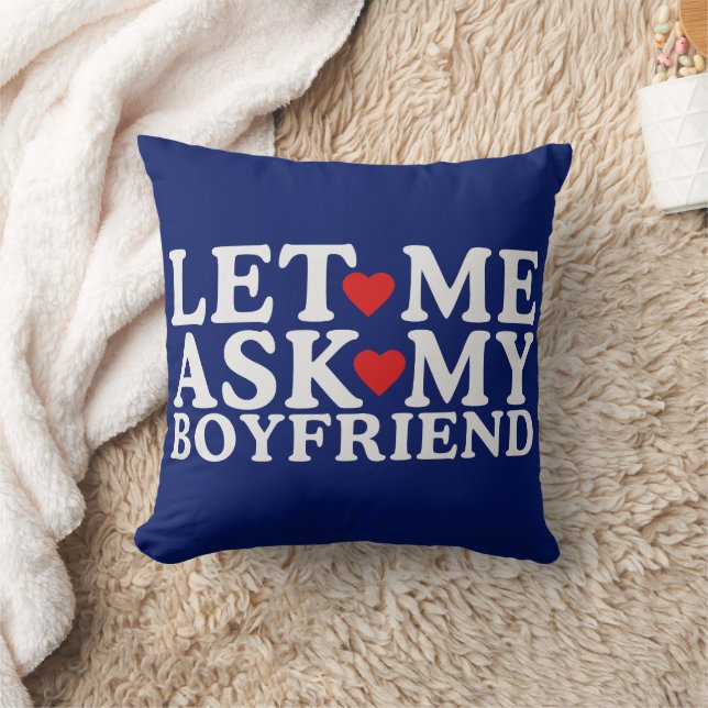 Almofada Deixe-Me Perguntar O Dia Dos Namorados Da Namorado (Cobertor)