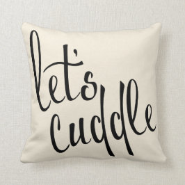 Almofada Deixe-nos afagar a tipografia contemporânea