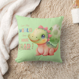 Almofada Deixe O Mundo Ouvir Seu Raio! Dino de Cód. Waterco