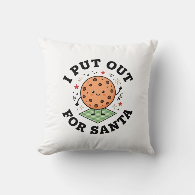 Almofada Deixei Biscoito Para Papai Noel Natal (Frente)