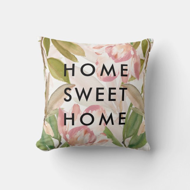 Almofada Delicate Floral | Home Sweet Home (Frente)