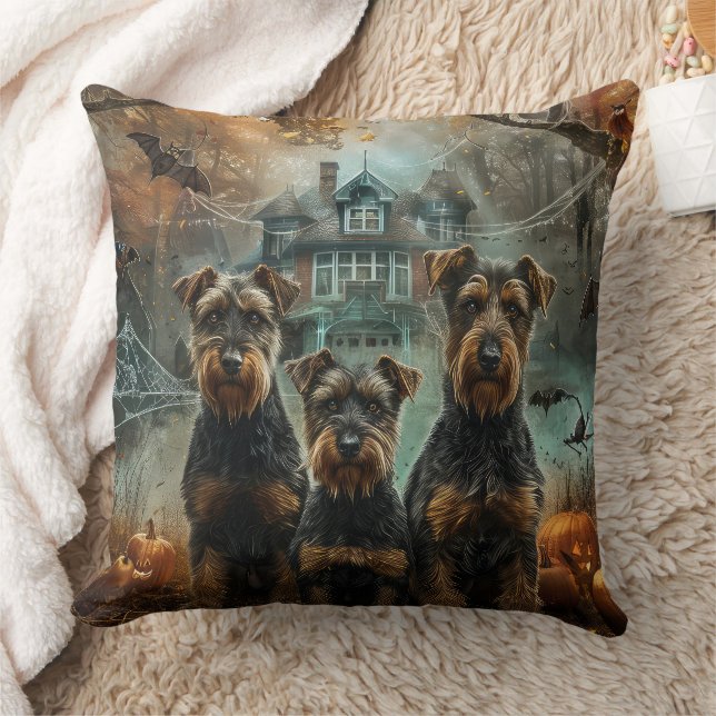 Almofada Delícia Canina de Halloween de Airedale (Cobertor)