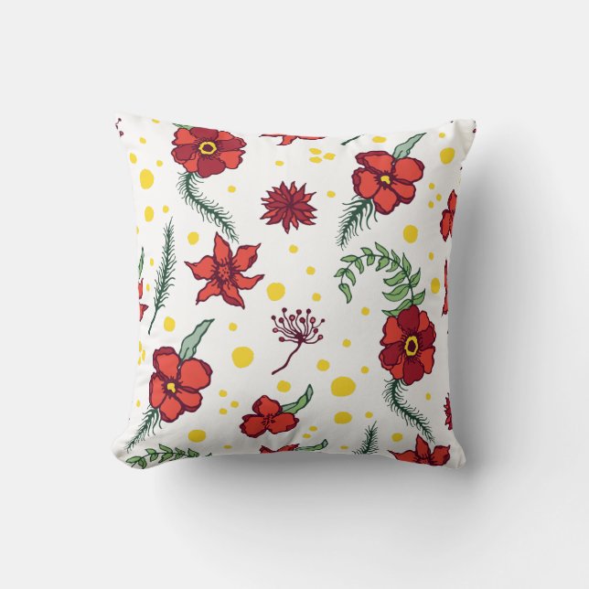Almofada Delícias Florais De Inverno (Frente)