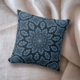 Almofada Denim Blue Mandala Star Geométrico