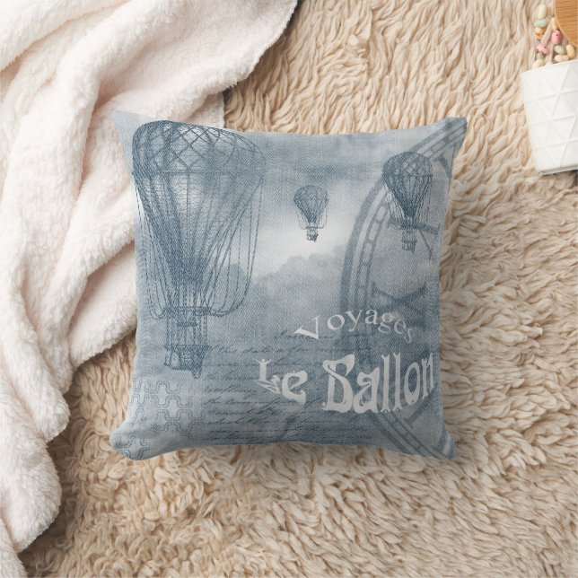 Almofada Denim Steampunk (Cobertor)