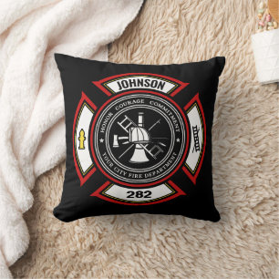 Almofada Departamento de Bombeiros NOME ADD. Bombeiro Salva