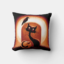 Almofada Derpy Halloween Cat por Tombstone