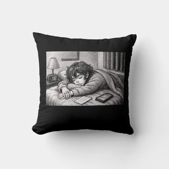Almofada Derretendo na Cama • Travesseiro Estético (Frente)