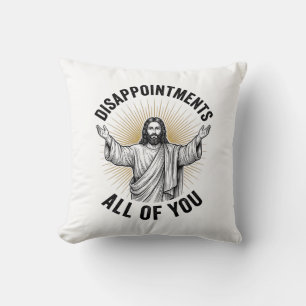 Almofada Desapontamentos Todos Vocês Camiseta Religiosa Vin