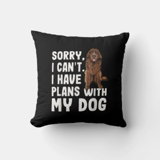 Almofada Desculpe, Não Posso Ter Planos Com Meu Cão Da Terr