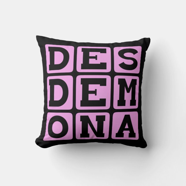 Almofada Desdemona, Caráter Othello (Frente)