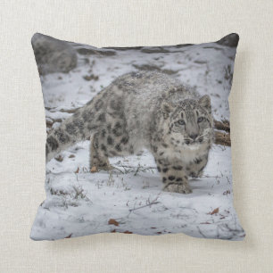 Almofada Desengaço de Cub do leopardo de neve