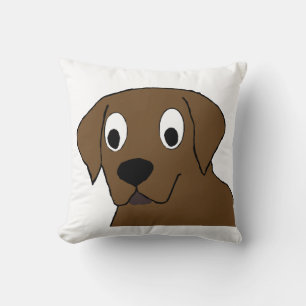 Almofada desenho animado de chocolate labrador