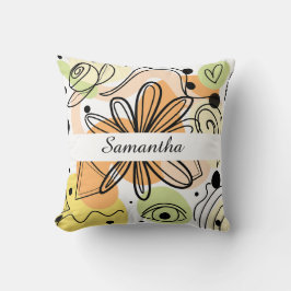 Almofada Desenho Colorido de Abstrato