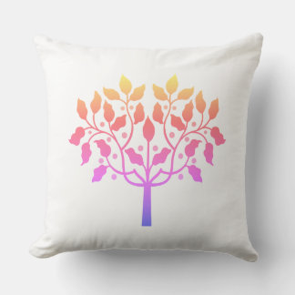 Almofada desenho de árvore de frutos silvestres