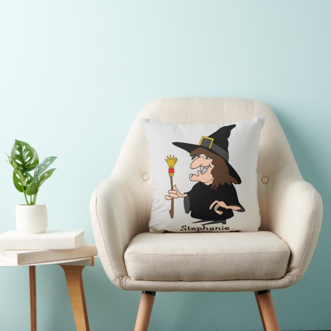 Almofada Desenho de Bruxa Personalizado (Cadeira)