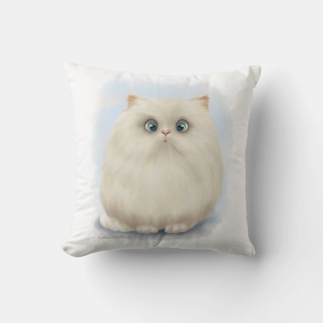 Almofada Desenho de Gato Persa (Frente)