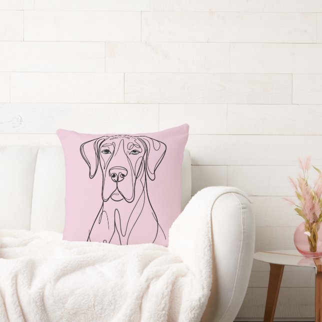 Almofada Desenho de Great Dane (Sofá)