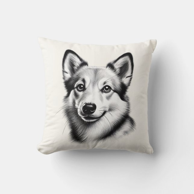 Almofada Desenho de Lundehund Norueguês (Frente)
