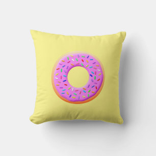 Almofada Desenho De Rosquinha Com Grito Com Garrafas