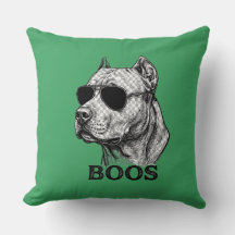 Desenho de tatuagem de Pitbull com óculos de sol B
