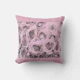 Almofada Desenho do Travesseiro decorativo de rosas cor-de-