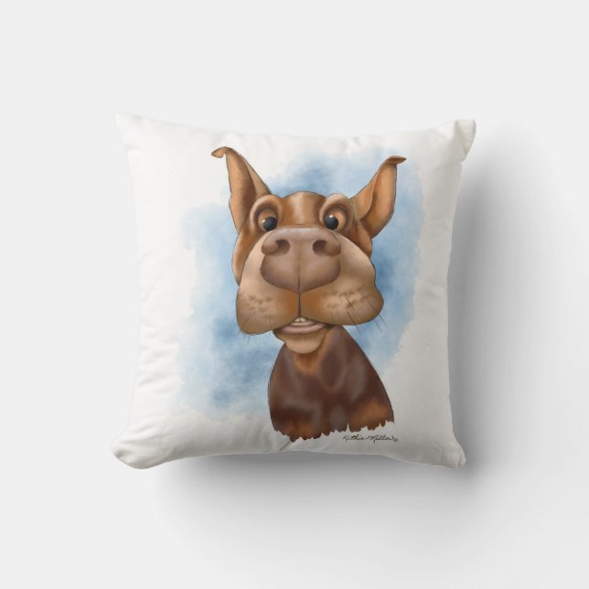 Almofada Desenho Doberman Boop the Snoot (Frente)