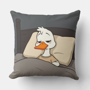 Almofada Desenho em tempo de cama animal com carne branca e