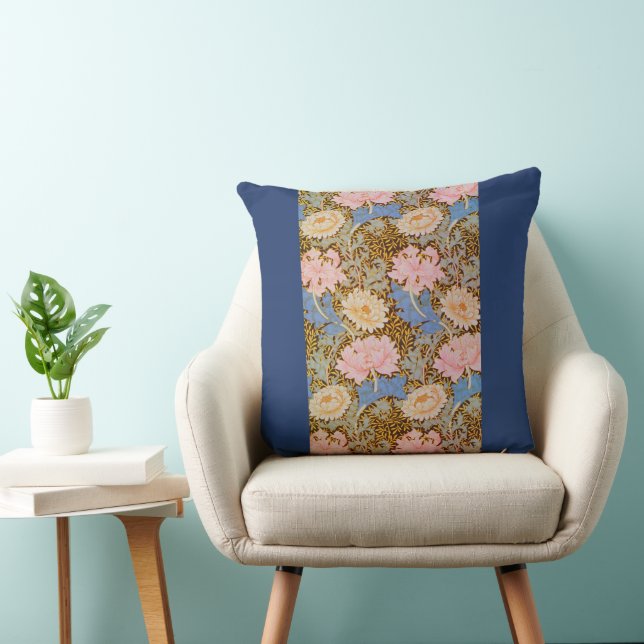 Almofada Desenho Floral Ousado de William Morris (Cadeira)