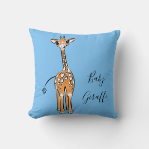 Almofada Desenho girafa bonito, animais safari