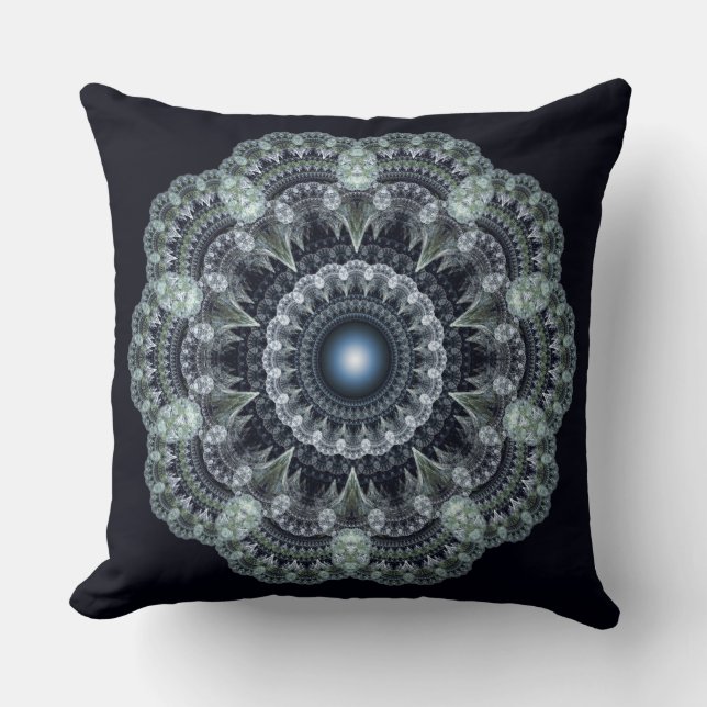 Almofada desenho oriental fractal (Frente)
